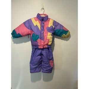VTG Causal Time Snow Suite Size 3t 80s 90s Girl’s 2-Piece